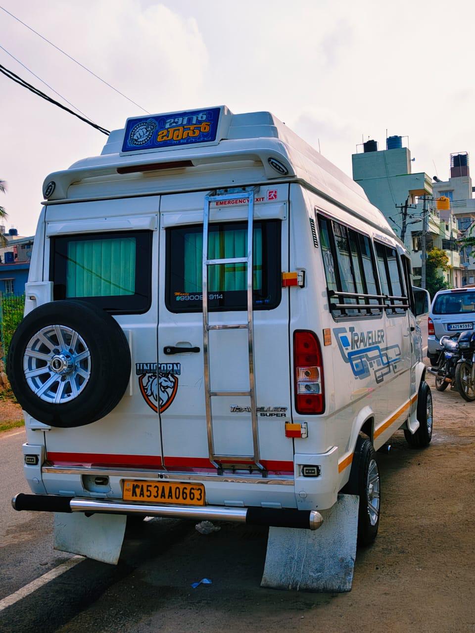 Tempo Traveller Rear View